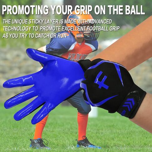 FINGER TEN Football Receiver Gloves Youth Receiving Gloves Pro 3.0 Durable Breathable Flexible in USA Pink White Red Black Blue Small Large Medium X-Large in Kuwait