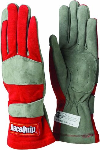 قفازات السباق RaceQuip 351 سلسلة 1 طبقة Nomex SFI 3.3/1 أسود معتمد كبير 351005 in Kuwait