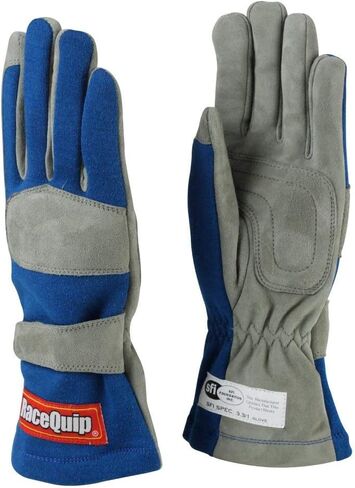 قفازات السباق RaceQuip 351 سلسلة 1 طبقة Nomex SFI 3.3/1 أسود معتمد كبير 351005 in Kuwait