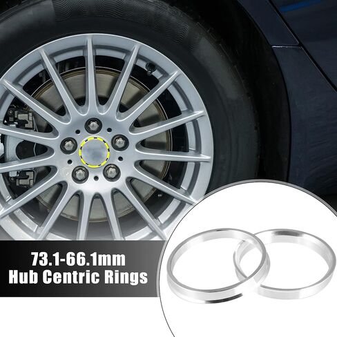 X AUTOHAUX 2pcs OD 73.1mm to ID 56.1mm Aluminium Alloy Car Hub Centric Rings Wheel Bore Center Spacer in Saudi Arabia