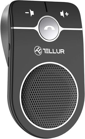 TELLUR CK-B1 مكبر صوت بلوتوث للسيارة، بدون استخدام اليدين للسيارة، مستشعر حركة للتشغيل/الإيقاف التلقائي، ميكروفون لقمع الصدى والضوضاء، سيري وجوجل، طقم سيارة بلوتوث للهاتف الخلوي، متعدد النقاط in Kuwait