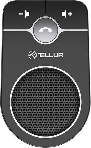 TELLUR CK-B1 مكبر صوت بلوتوث للسيارة، بدون استخدام اليدين للسيارة، مستشعر حركة للتشغيل/الإيقاف التلقائي، ميكروفون لقمع الصدى والضوضاء، سيري وجوجل، طقم سيارة بلوتوث للهاتف الخلوي، متعدد النقاط in Kuwait