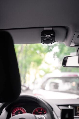 TELLUR CK-B1 مكبر صوت بلوتوث للسيارة، بدون استخدام اليدين للسيارة، مستشعر حركة للتشغيل/الإيقاف التلقائي، ميكروفون لقمع الصدى والضوضاء، سيري وجوجل، طقم سيارة بلوتوث للهاتف الخلوي، متعدد النقاط in Kuwait