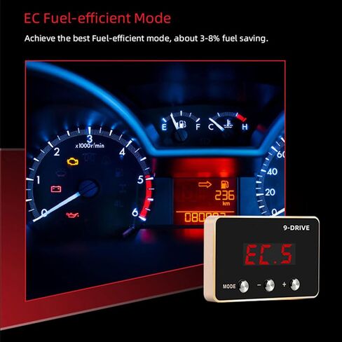 WonVon Throttle Response Controller 9 Drive 9-Mode Universal Electronic Throttle Controller For Dodge RAM Ford Honda Chevrolet (Red) in Saudi Arabia