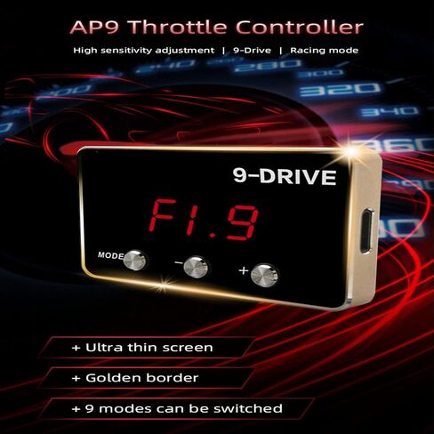 WonVon Throttle Response Controller 9 Drive 9-Mode Universal Electronic Throttle Controller For Dodge RAM Ford Honda Chevrolet (Red) in Saudi Arabia