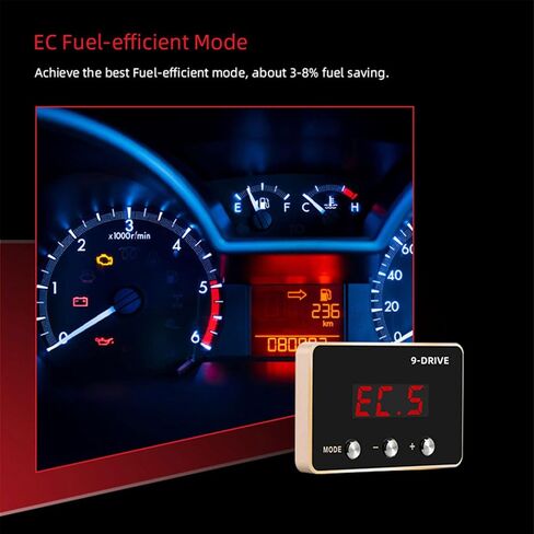 WonVon Throttle Response Controller 9 Drive 9-Mode Universal Electronic Throttle Controller For Dodge RAM Ford Honda Chevrolet (Red) in Saudi Arabia