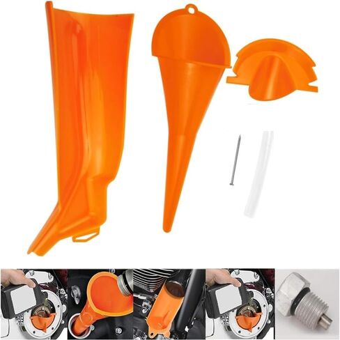 Oil Change Kit Tool, Oil Funnels Set for Harley Davidson Accessories, Motorcycle Primary Case Oil Funnel, 20PCS 11105 Drain Plug O-Ring in Saudi Arabia