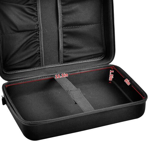 حافظة متوافقة مع مشغل DVD المحمول DBPOWER مقاس 11.5 بوصة و12 بوصة للسيارة، وحقيبة تخزين حامل مع حزام وجيب شبكي للبطارية، وشاحن السيارة، ومحول الطاقة وجهاز التحكم عن بعد (الجراب فقط) in Kuwait