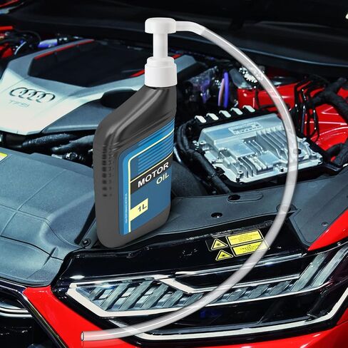 Ouzorp Fluid Pump for Quart Bottles - 5cc Hand Pump Use for Transfer Gear Oil, Transmission and Differential Fluid, NOT for Red Line Quarts in Saudi Arabia