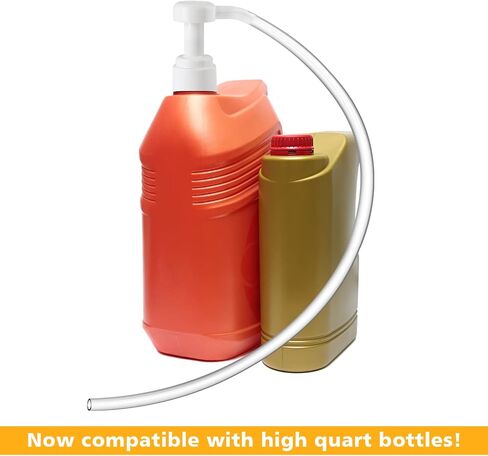 Ouzorp Fluid Pump for Quart Bottles - 5cc Hand Pump Use for Transfer Gear Oil, Transmission and Differential Fluid, NOT for Red Line Quarts in Saudi Arabia