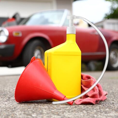 Ouzorp Fluid Pump for Quart Bottles - 5cc Hand Pump Use for Transfer Gear Oil, Transmission and Differential Fluid, NOT for Red Line Quarts in Saudi Arabia