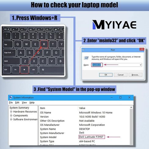 MYIYAE A1965 Battery for MacBook Air 13-inch Model A1932 A2179 Battery Replacement 2018 2019 2020 Version EMC 3184 3302 Real Capacity 11.4V 49.9Wh 4379mAh in Saudi Arabia