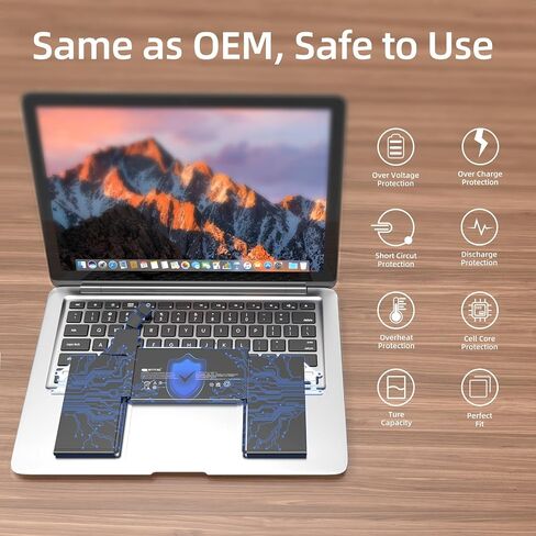 MYIYAE A1965 Battery for MacBook Air 13-inch Model A1932 A2179 Battery Replacement 2018 2019 2020 Version EMC 3184 3302 Real Capacity 11.4V 49.9Wh 4379mAh in Saudi Arabia
