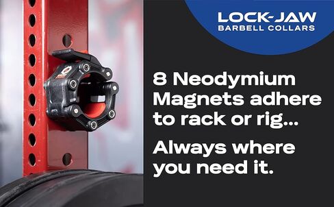 Lock-Jaw PRO 2 Barbell Collar with MAGNETS (black) in Kuwait