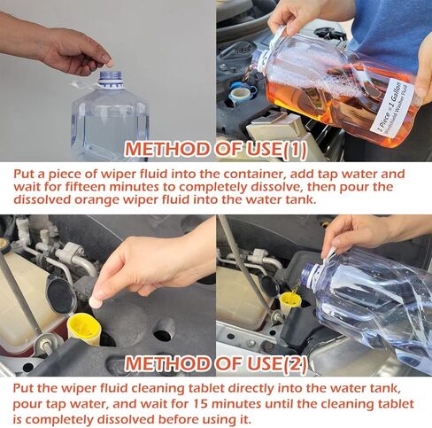 120 Pieces Car windshield washer fluid Concentrated Clean Tablets, Windshield Wiper Fluid Effervescent Tablet. Remove Glass Stains, Clear vision(Summer Formula) in Saudi Arabia