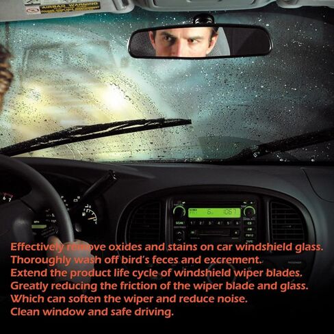 120 Pieces Car windshield washer fluid Concentrated Clean Tablets, Windshield Wiper Fluid Effervescent Tablet. Remove Glass Stains, Clear vision(Summer Formula) in Saudi Arabia