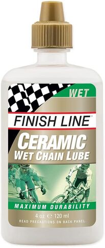 Finish Line Ceramic WET Bicycle Chain Lube, 4-Ounce Drip Squeeze Bottle in Kuwait