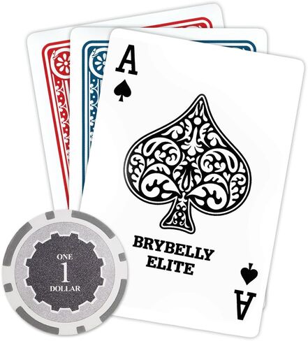 Brybelly Eclipse Poker Chips Heavyweight 14-Gram Clay Composite - Pack of 50 in Saudi Arabia