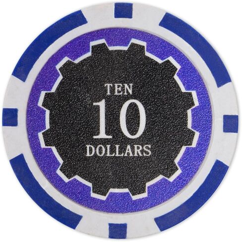 Brybelly Eclipse Poker Chips Heavyweight 14-Gram Clay Composite - Pack of 50 in Saudi Arabia