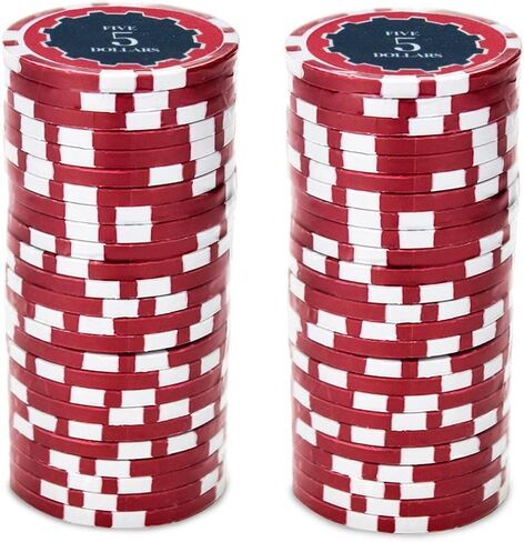 Brybelly Eclipse Poker Chips Heavyweight 14-Gram Clay Composite - Pack of 50 in Saudi Arabia