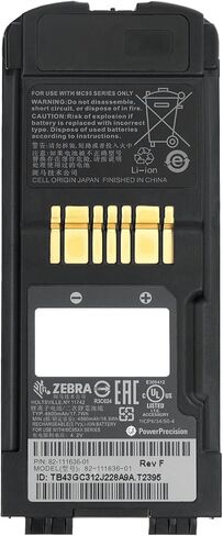 استبدال بطارية MC9590 MC9500 لماسح الباركود الرمزي Zebra - متوافق مع MC9596 MC9598 MC95XB MC959B - بطارية متينة 3.7 فولت 4560 مللي أمبير في الساعة 82-111636-01 in Kuwait