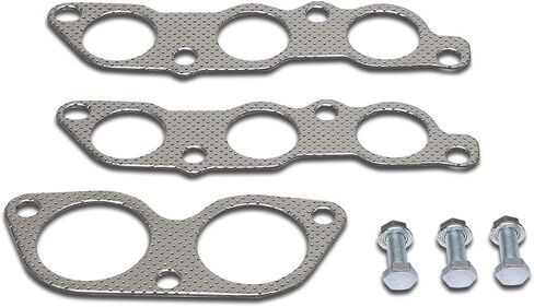 DNA Motoring GKTSET-IS300 Aluminum Exhaust Manifold Header Gasket Set Replacement,Metallic in Saudi Arabia