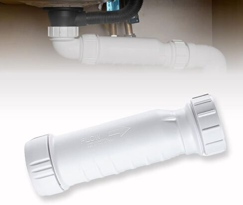 صمام فحص النفايات بدون ماء لمقطورة القارب والسفر والتخييم RV كارافان، قطر 2.4 سم، أبيض in Kuwait