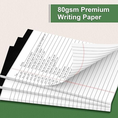 MuiAng Notepad مقاس 3 × 5 بوصات، وسادة كتابة بقياسات جامعية صغيرة الحجم مع 30 ورقة، ورق مبطن للقيام بقائمة المفكرة والتخطيط اليومي والعمل وتدوين الملاحظات والتذكير (30 حزمة) in Saudi Arabia