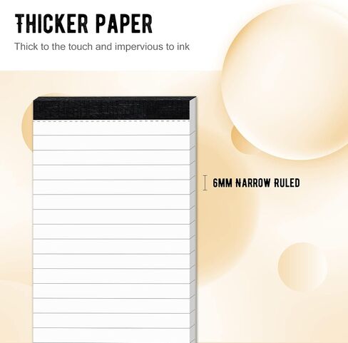 MuiAng Notepad مقاس 3 × 5 بوصات، وسادة كتابة بقياسات جامعية صغيرة الحجم مع 30 ورقة، ورق مبطن للقيام بقائمة المفكرة والتخطيط اليومي والعمل وتدوين الملاحظات والتذكير (30 حزمة) in Saudi Arabia