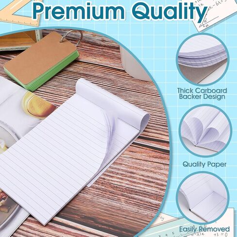 20 حزمة من وسادات الملاحظات القابلة لإعادة التعبئة، عبوات وسادات مذكرات مقاس 4 × 6 بوصة، وسادة كتابة دفاتر ملاحظات صغيرة بيضاء، وسادات كتابة مبطنة مع 30 ورقة مبطنة لكل وسادة، عبوات دفتر جيب لمدرسة مكتب الكلية in Kuwait