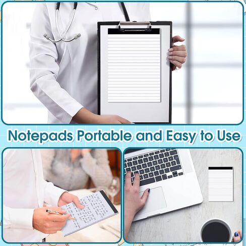 20 حزمة من وسادات الملاحظات القابلة لإعادة التعبئة، عبوات وسادات مذكرات مقاس 4 × 6 بوصة، وسادة كتابة دفاتر ملاحظات صغيرة بيضاء، وسادات كتابة مبطنة مع 30 ورقة مبطنة لكل وسادة، عبوات دفتر جيب لمدرسة مكتب الكلية in Kuwait