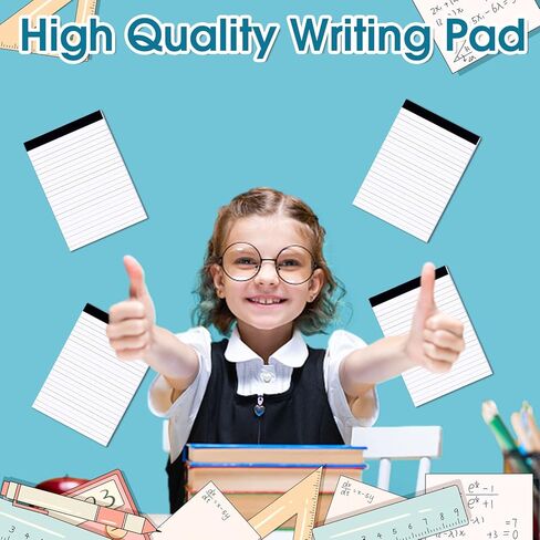 20 حزمة من وسادات الملاحظات القابلة لإعادة التعبئة، عبوات وسادات مذكرات مقاس 4 × 6 بوصة، وسادة كتابة دفاتر ملاحظات صغيرة بيضاء، وسادات كتابة مبطنة مع 30 ورقة مبطنة لكل وسادة، عبوات دفتر جيب لمدرسة مكتب الكلية in Kuwait