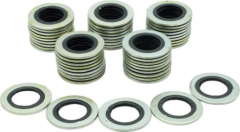 Dsnaduo 50 قطعة من حشية سدادة التصريف المطاطية، تناسب استبدال M12 097-119، 66451، 097-836CD، GM 12616850، 3536966، 8-03536-966-0 (20 مم Od) (20.3 × 11.8 مم) in Kuwait
