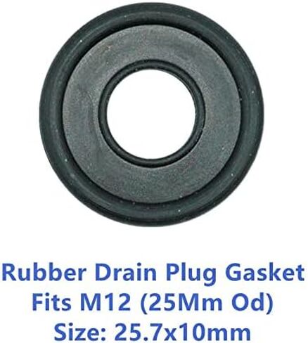 Dsnaduo 50 قطعة من حشية سدادة التصريف المطاطية، تناسب استبدال M12 097-119، 66451، 097-836CD، GM 12616850، 3536966، 8-03536-966-0 (20 مم Od) (20.3 × 11.8 مم) in Kuwait