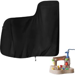 tonhui Kids Water Table Cover for Step 2 Pump & Splash Discovery Pond Water Table, Outdoor Water Play Table Toys Cover, Kids Water Play Pool Cover 420D Heavy Duty Waterproof Fabric (Cover Only)
