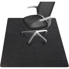 Office Chair Mat - for Hardwood Floors, Large Non-Slip Easy-Clean Floor Protection Blanket (Black, “55 x 35in").