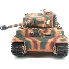 POCO DIVO German Tiger I دبابة ثقيلة، 1/24 الأشعة تحت الحمراء القتالية Panzer RTR 2.4 جيجا هرتز RC مركبة مدرعة، Taigen 3841-11-L-C الإصدار المتأخر من طلاء البخاخة، ضوء الصوت الارتداد نموذج عسكري للحرب العالمية الثانية، مموه