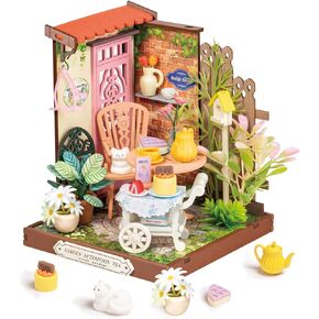Rolife DIY Mini Building House Miniature Kit-The Muse Bookshop, Miniature Lifestyle Mini Bookshelf Decoration, DIY Hobbies/Gifts for Craftsman (The Muse Bookshop)