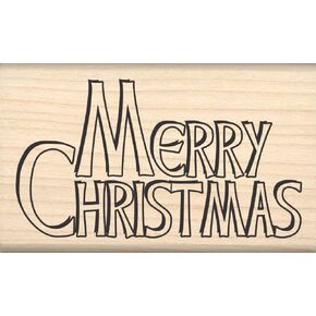 Stamps by Impression Merry Christmas Rubber Stamp ST 0707
