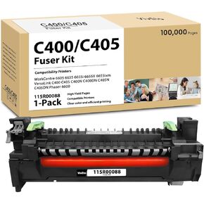 Versalink C400 C405 Fuser Unit Compatible C400 C405 115R00088 Fuser Replacement for Xerox C400 C405 C400N C400DN C405N C405DN WorkCentre 6655 6655i 6655X Printers | 1-Pack Fuser Assembly 100,000 Pages