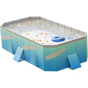 حمام سباحة قابل للطي من مادة PVC، يمنع التسرب، 4 طبقات قابلة للطي، حمام سباحة خالٍ من التضخم للأماكن الخارجية (1.6 م / 63 بوصة) in Kuwait