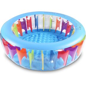 حمام سباحة للأطفال، حمام سباحة للأطفال بحلقتين، حمام سباحة للأطفال قابل للنفخ مقاس 32 بوصة، حمام سباحة بحفرة كروية، ألعاب حمام سباحة مائي، حمام سباحة متين للأماكن الداخلية أو الخارجية، حمام سباحة بغابة غروب الشمس in Kuwait