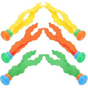 Zerodeko Summer Toys الأعشاب البحرية لعبة الغوص للأطفال تحت الماء ألعاب حمام السباحة الصيف السباحة الغوص لعبة ألعاب البلياردو الرياضية للأطفال 6 قطع (لون عشوائي)