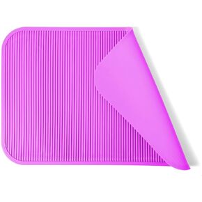 Pet Grooming Table Non-Slip Mat - Padded Mat for at-Home Grooming Dogs and Cats,Bathing Mat for Pets, Diameter：57cm/22.44inch (Pink, 57cm/22.44inch)