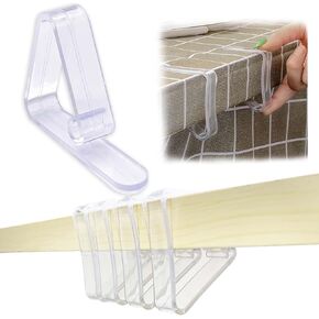 32 Pcs Tablecloth Clips,Plastic Tablecloth Clips,Clear Tablecloth Clips, Plastic Table Cloth Hold Down Clips Table Cloth Holder for Meeting Party Indoor Outdoor Events