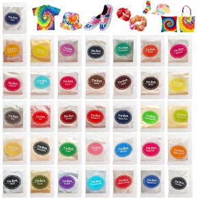 36 Colors Tie Dye Powder, Rainbow Tie Dye Powder Fabric Dye for Tie Dying, Tie Dye Kits DIY Coloring Party Supplies Suitable for Children Adult (36 Colors)