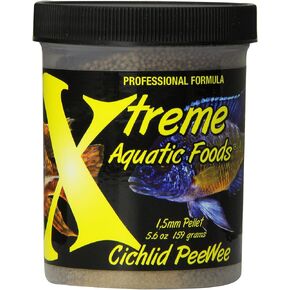 Xtreme Cichlid Peewee 1.5 mm Pellets - Proven Nutrition for Cichlids - Balanced Amino Acids, Boost Immune & Digestive Health, Color & Energy, Max Protein Freshwater Fish Food – USA Farm Grown (20oz)