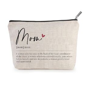 Mom Definition Cosmetic Bag, Mom Gifts, Makeup Bag, Mom Gift From Daughter, Funny Mom Birthday Gift Ideas, Mothers Day Gifts For Mom from Daughter, Son, Kids, Best Mom Ever Bag, Bag Gift