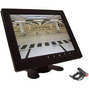 19 inch CCTV Security Monitor with BNC VGA HDMI AV Built-in Speaker 4:3 HD Display LCD Screen Display with USB Media Player for Home Surveillance Camera STB PC