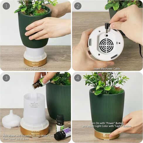 Earnest Living Christmas Ball Essential Oil Diffuser White Ceramic 100 ml Diffuser Home Décor, 7 Color Lights, Timers, Auto Off Cool Mist Humidifier Aromatherapy Diffuser in Kuwait